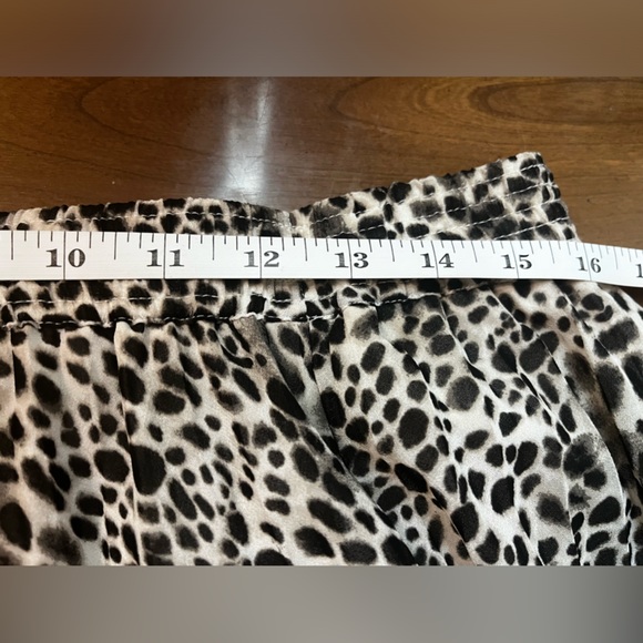 A New Day Leopard Chiffon Pleated Skirt - Picture 6 of 6
